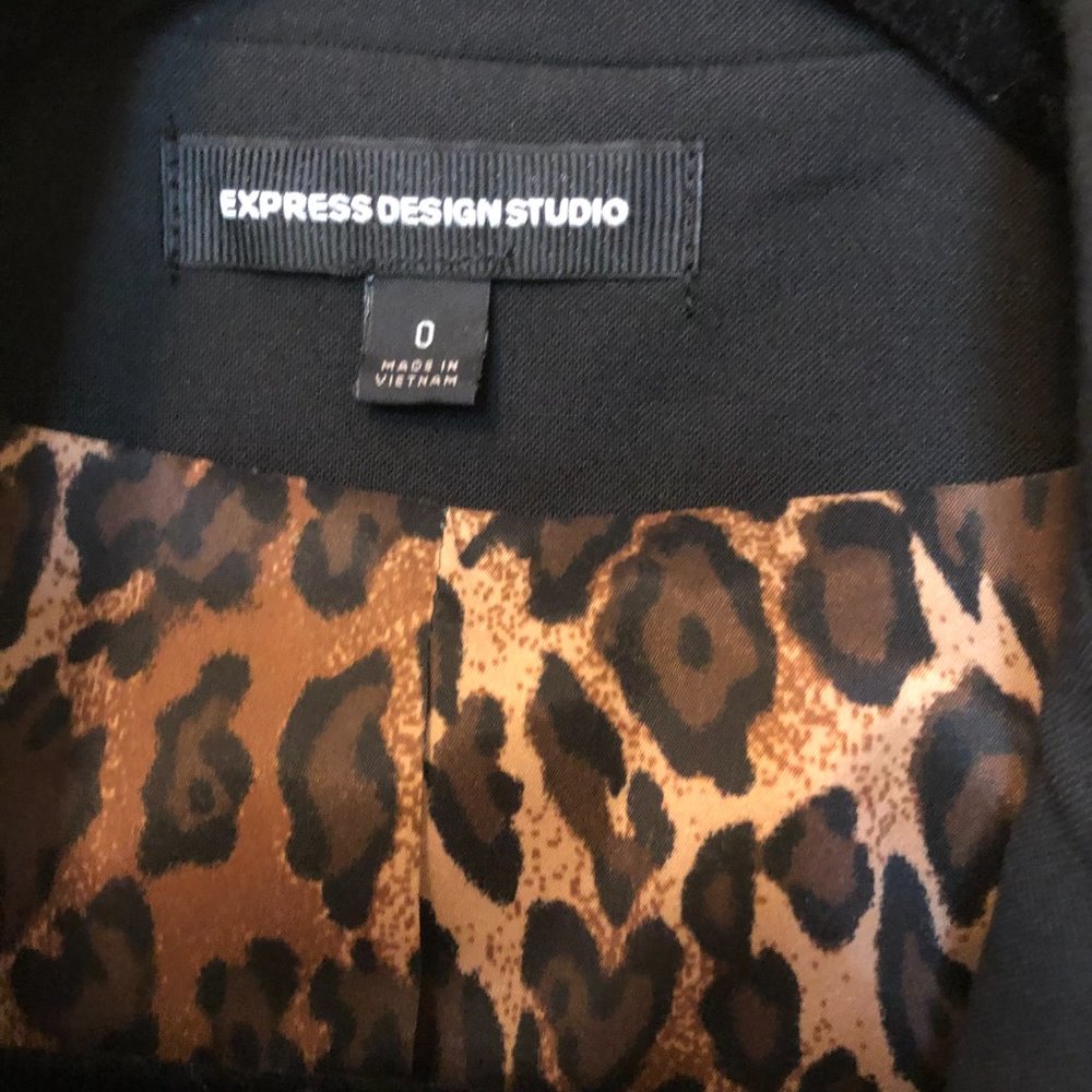 Express Design Studio Vest Suit Jackets Size O Euc - image 3